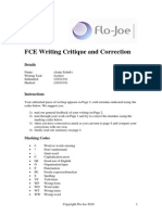 FCE Writing Feedback