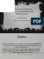 Contoh Permasalahan Budaya Melalui Perspektif Sosiologi