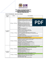 Draf Jadual Peperiksaan Sem 2 - 2013