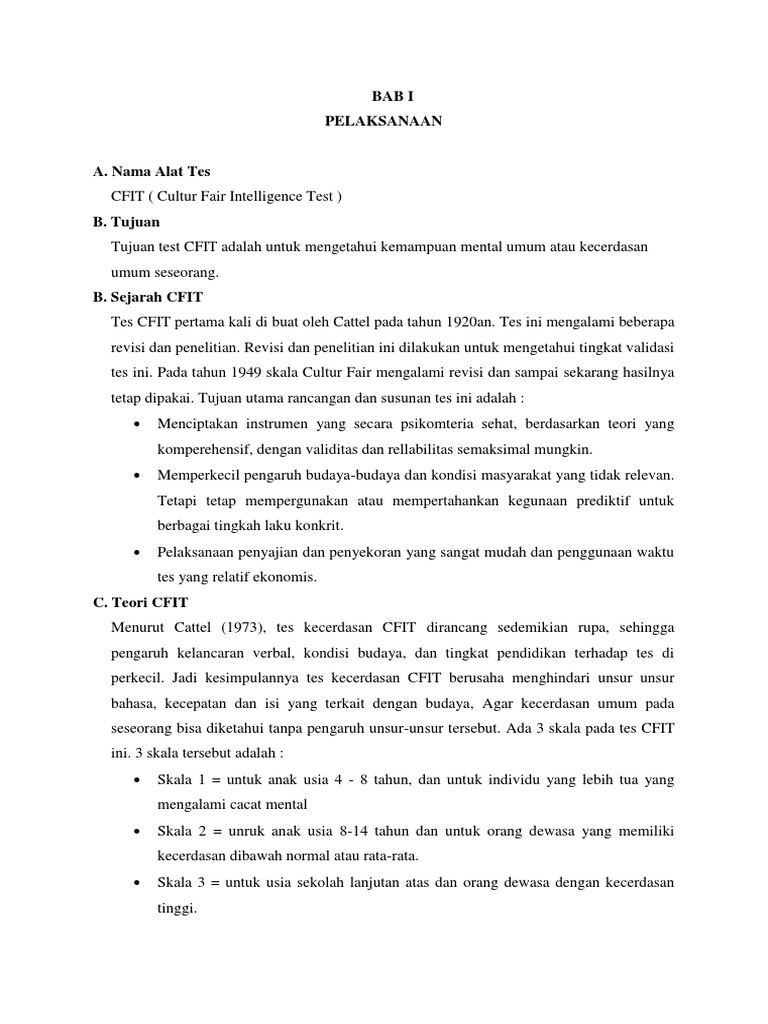 Laporan Cfit Praktikum