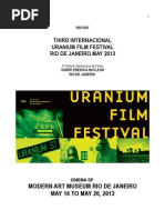 Download Report 3th International Uranium Film Festival Rio de Janeiro  by Uranium Film Festival SN193813011 doc pdf