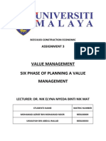 Value Management Six Phases Planning