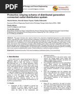 Protective Relaying Scheme of Distributed Generation Connected Radial Distribution System