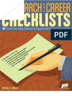 Job Search and Career Checklists 101 Proven Time-Saving Checklists To Organize and Plan Your Career Search