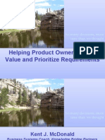 Helping Product Owners Define Value and Prioritize Requirements