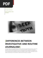 Download The Difference Between Investigative Journalism and Routine Journalism by Christoph Schattleitner SN193827071 doc pdf