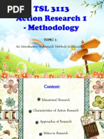 Download TSL 3113- Topic 1- An introduction to research methods in education by Nur Nazihah Hanin SN193833327 doc pdf