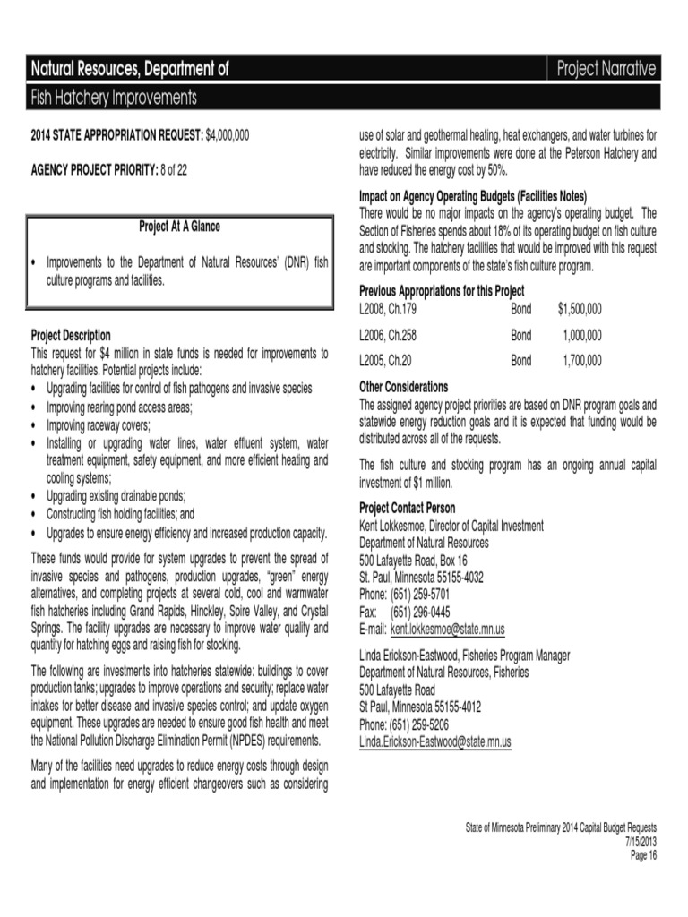 Lanesboro Fish Hatchery PDF Trail Clean Water Act