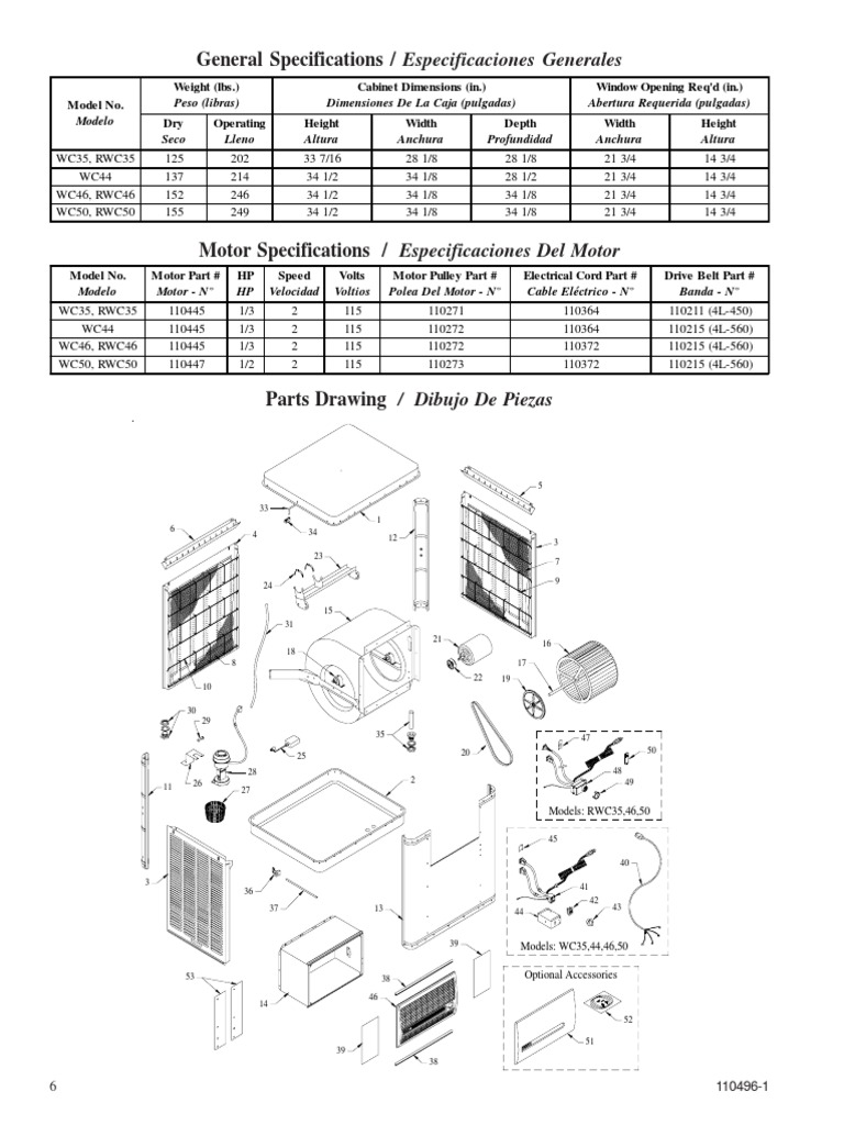 Champion Swamp Cooler Parts Guide PDF Vehicles Machines