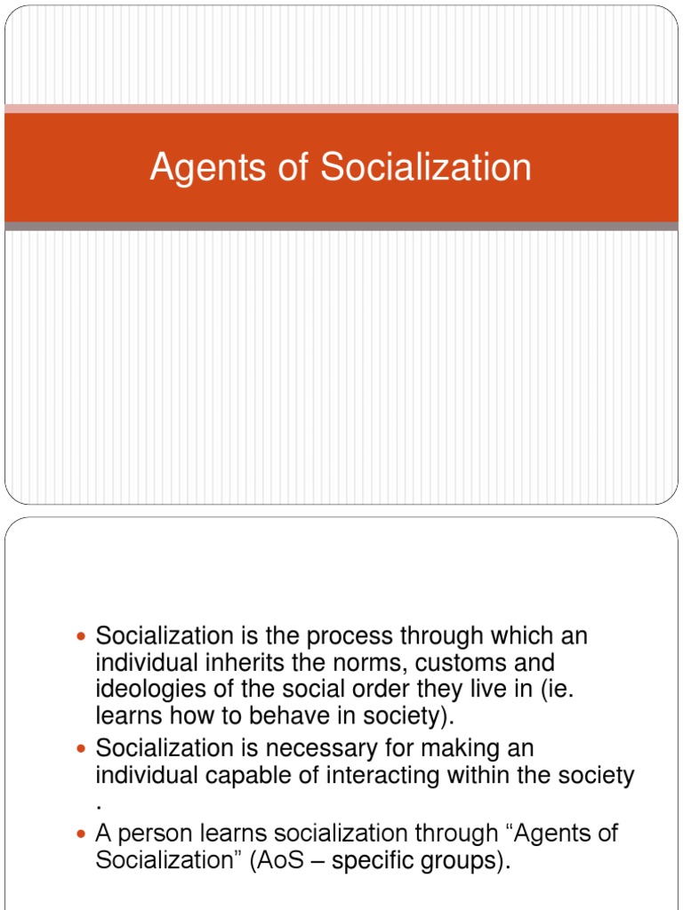 Agent of socialization examples image