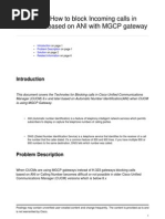 DOC-19628 - Technotes- How to Block Incoming Calls in CUCM 8.x Based on ANI With MGCP Gateway