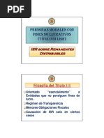 ISR Remanentes Titulo III