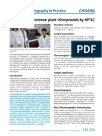 CBS104Separation of Common Plant Triterpenoids by HPTLC