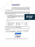 Menambahkan Formula Field Pada Crystal Report