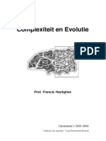 Cursus Complexiteit en Evolutie