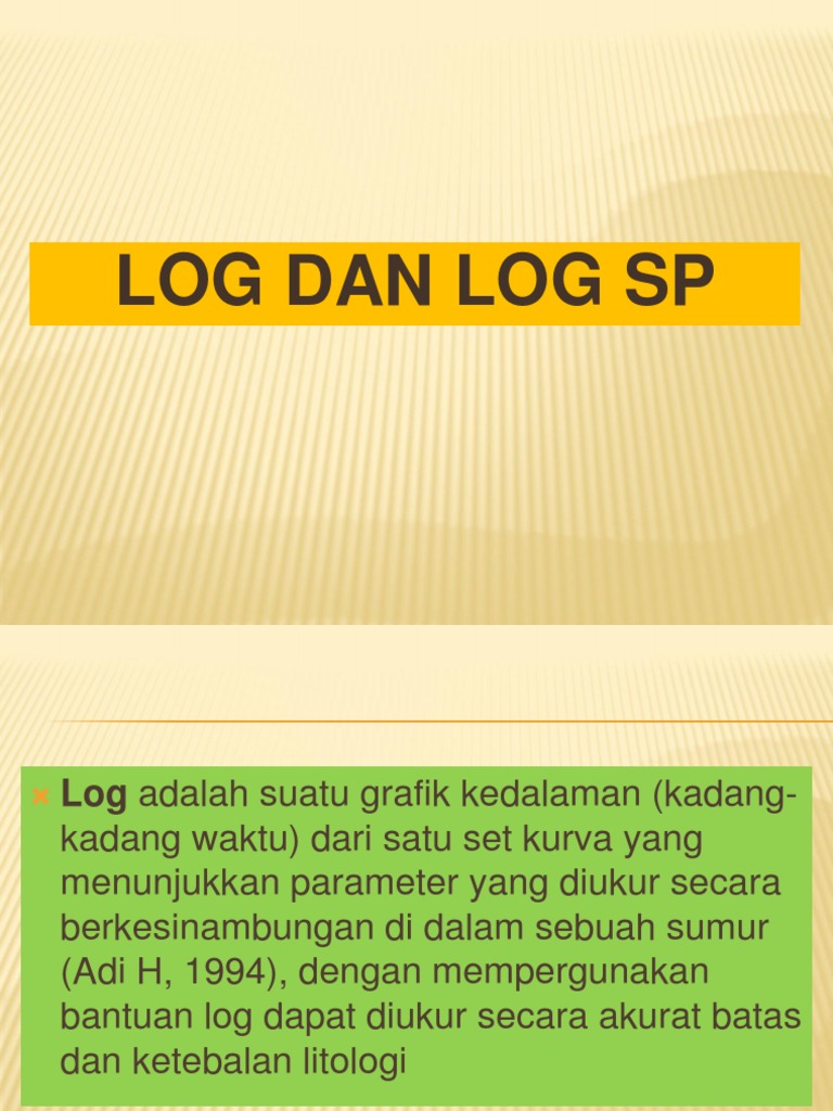 Pengantar Log dan Log SP | PDF