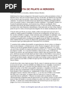 Poncio Pilato - Carta a Herodes