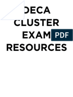 Deca Cluster Exam Resources