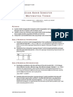 Soal UAS Matematika Teknik