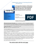 A Comparative Analysis of Geometry Education On Curriculum Standards, Textbook Structure, and Textbook Items Between The U.S. and Korea