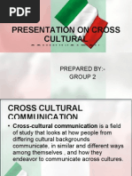 Download Presentation on Cross Cultural Communication by shubham1306 SN19391552 doc pdf