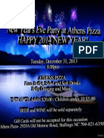 New Year's Eve Party at Athens Pizza