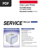 Samsung CLP 600 Series Service Manual