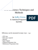 Efficiency Techniques and Methods Kelley Weston Q2 2009