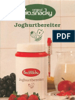Biosnacky Joghurtbereiter Anleitung