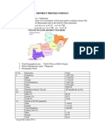 District Profile Format To Kvks