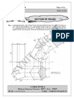 Section of Solids (Engineering Drawing)