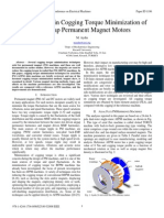 COGGING Torque Minimization of Axial Magnet Motors