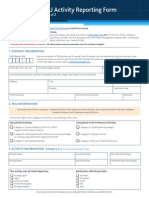 CCR Activity Reporting Form