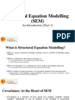 Structural Equation Modelling (SEM) Part 1 of 3