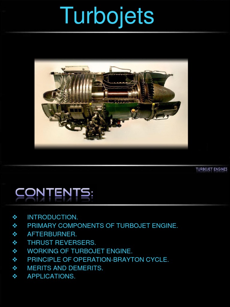 Overview of Turbojet Engine Mechanics | PDF