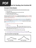 Summary Sheet For Reading - Geo Factsheet 90