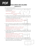 Surfaces, Areas and Volumes