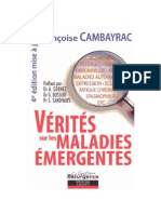 Cambayrac Francoise - Verites Sur Les Maladies Emergentes