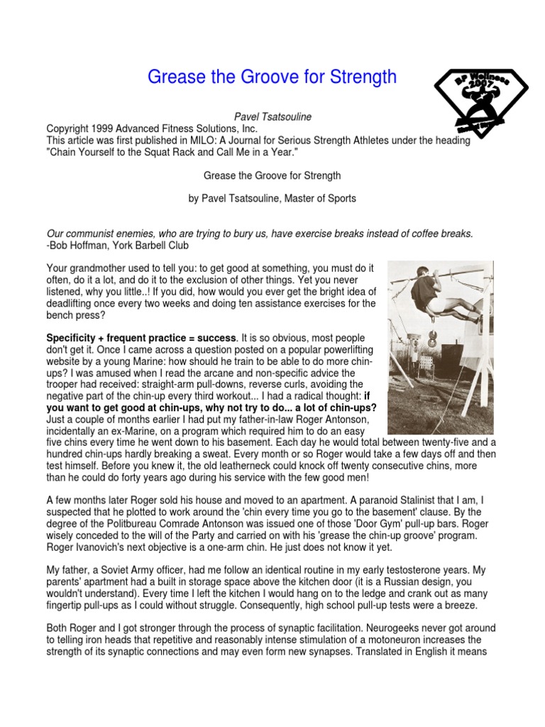 Grease The Groove For Strength PDF