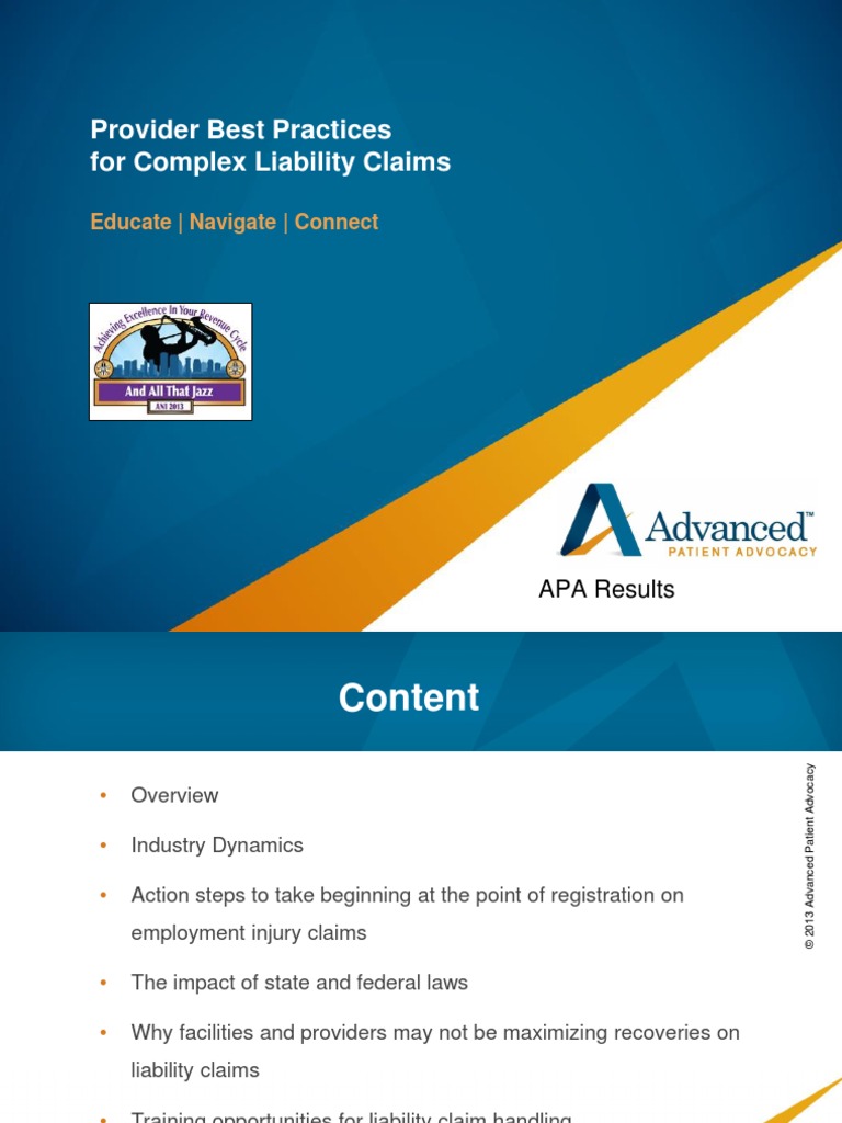 Best Practices For Complex Liability Claims | PDF | Workers ...