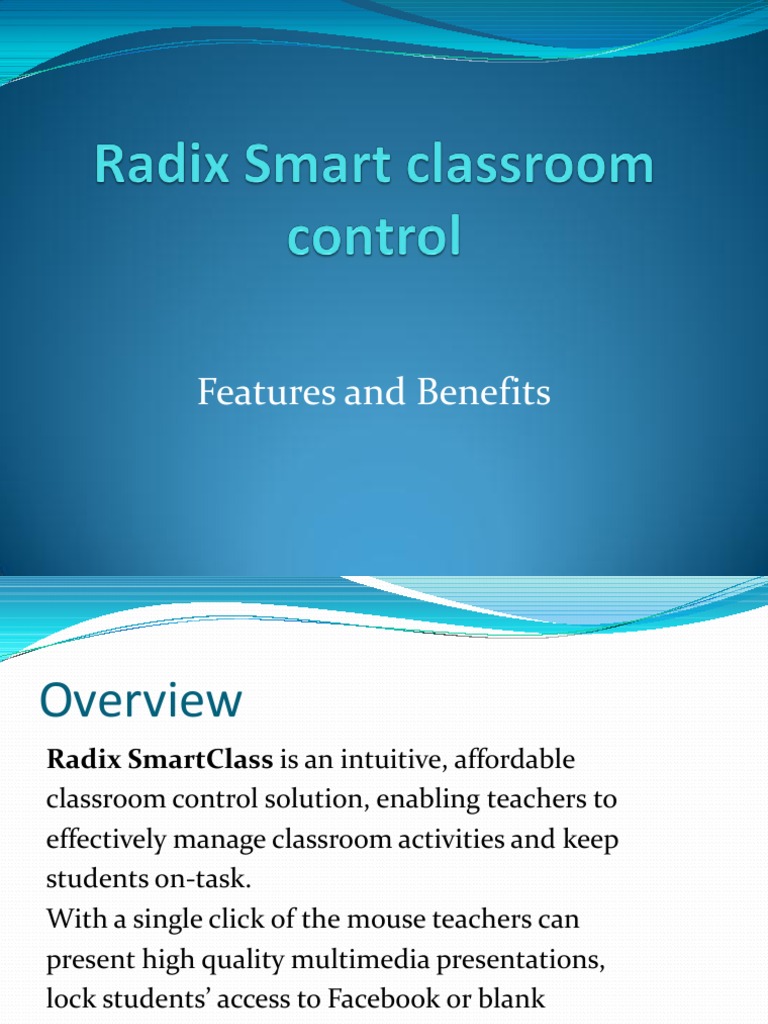 Classroom Management SoftwareWindows and Android Based Devices Radix