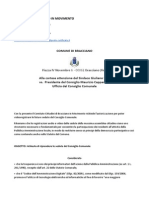 Richiesta di poter riprendere le sedute del Consiglio Comunale