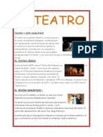 Teatro, géneros y evolución histórica