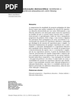 Experiencia Educativa Em Dewey