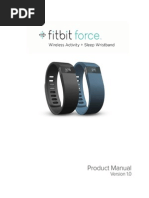 Download Fitbit Force Product Manual - English - Original by c3390108 SN194050216 doc pdf