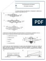 Diagramas de força cortante e momento fletor para vigas