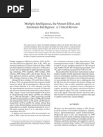 Download Multiple Intelligences The Mozart Effect And Emotional Intelligence a Critical Review by lam han yuen SN194054374 doc pdf