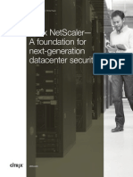 Citrix Netscaler A Foundation For Next Generation Datacenter Security