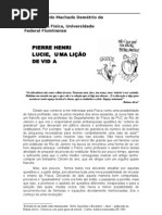 Pierre Henri Lucie, uma lição de vida