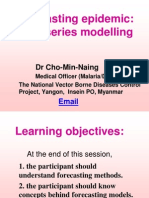 Forecasting Epidemic: Time Series Modelling: DR Cho-Min-Naing